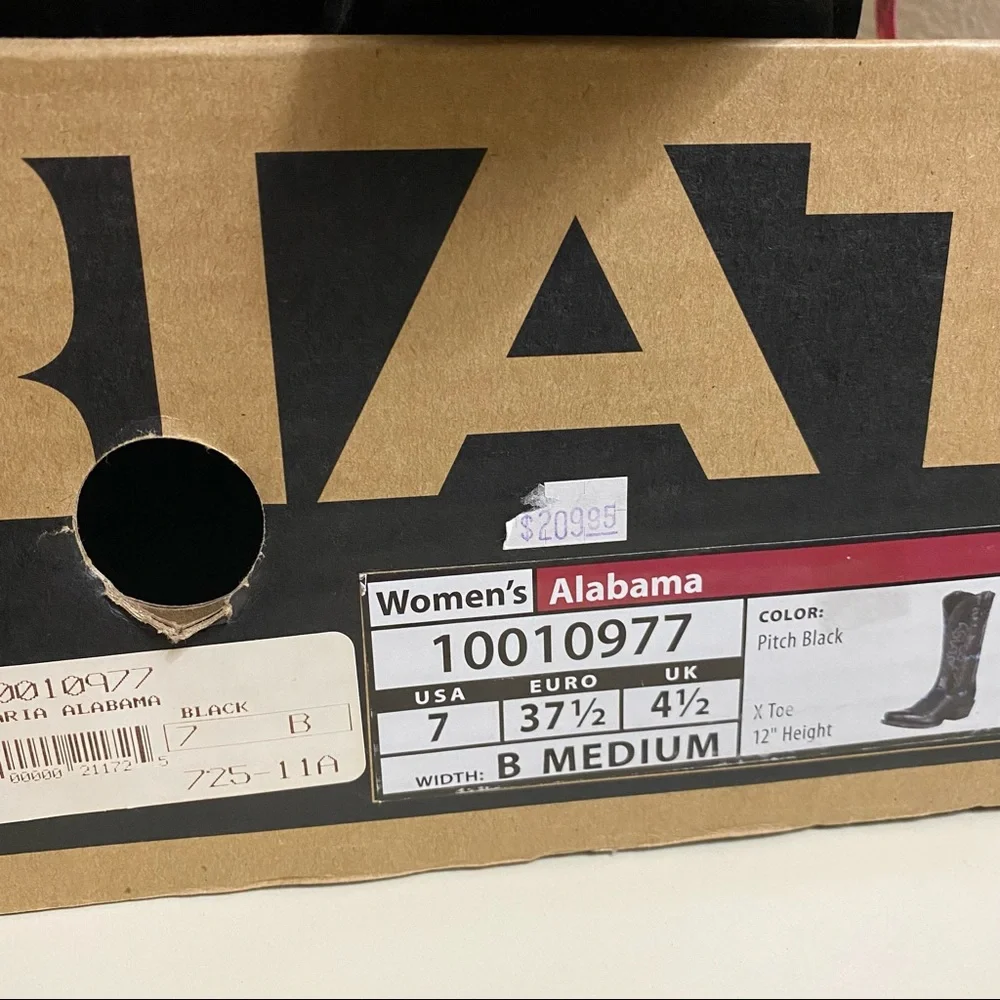 ARIAT “Alabama” chocolate brown cowboy boots - Picture 2 of 7